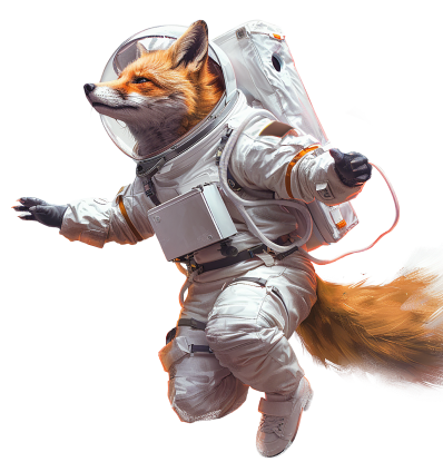 Лиса космонавт которую мы используем для передачи ваших заявок