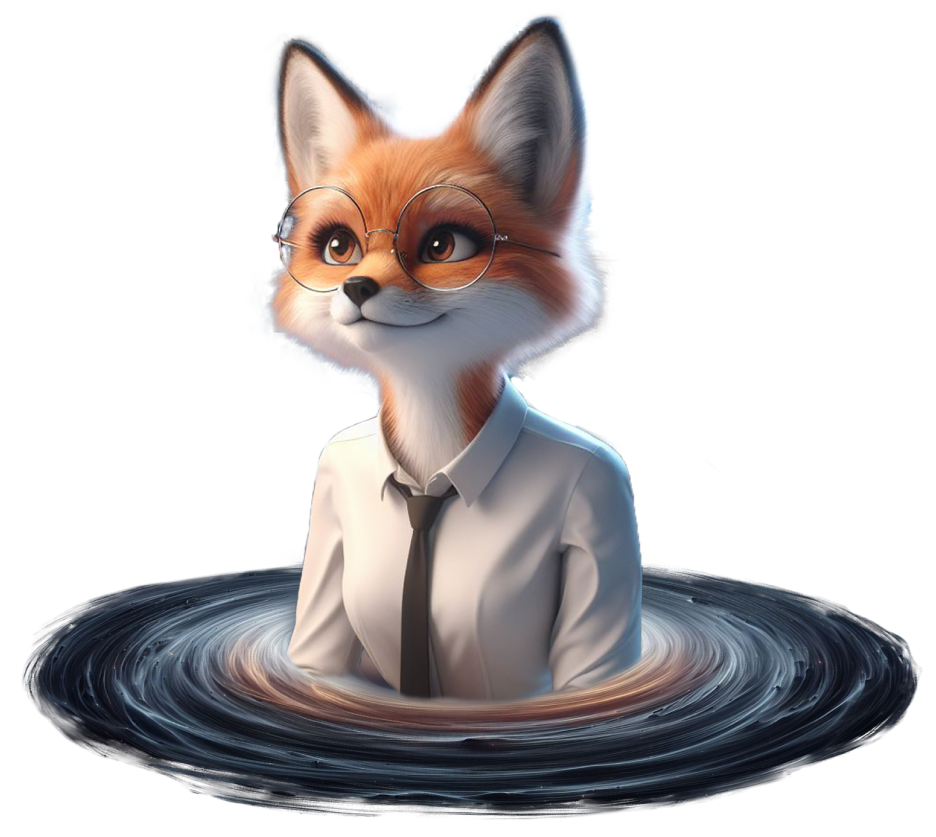 Изображение лиса которая занимается SEO